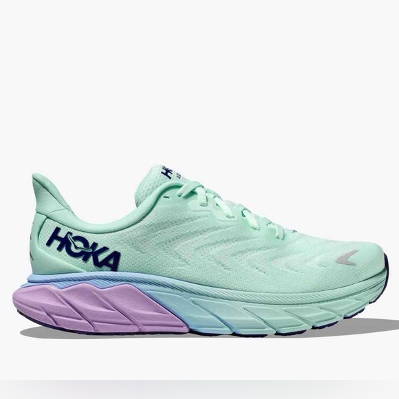 Hoka Women’s Arahi 6 Stability Running Shoe Sunlit Ocean/Lilac Mist Sz 10 - Picture 1 of 11